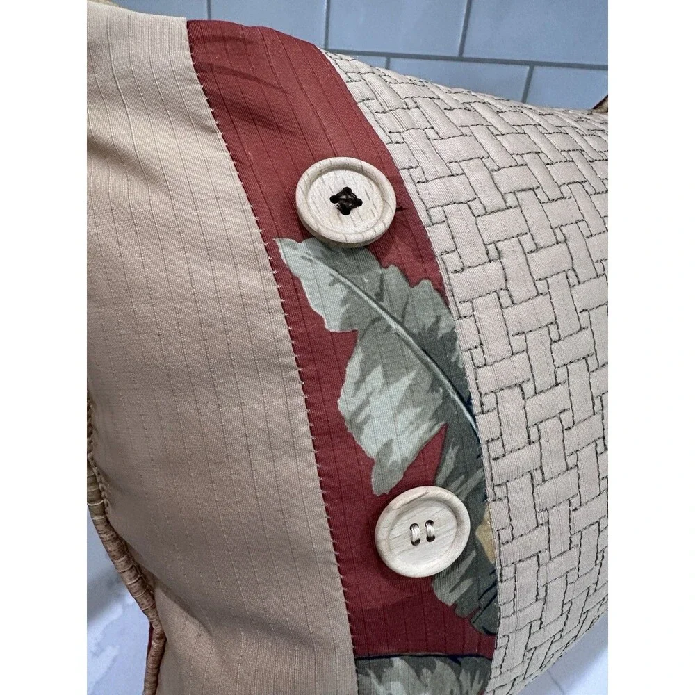 Tropical Botanical Palm Tree Accent Pillow Outdoor Indoor Home Decor